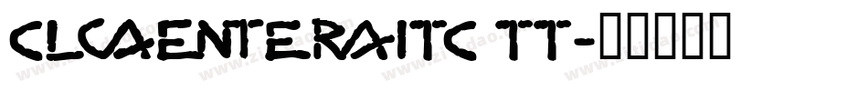 CloverITC TT字体转换
